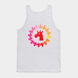 Color Me Red Unicorn Tank Top